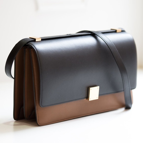 Auth celine bicolor medium case box bag preowned - Picture 12 of 16